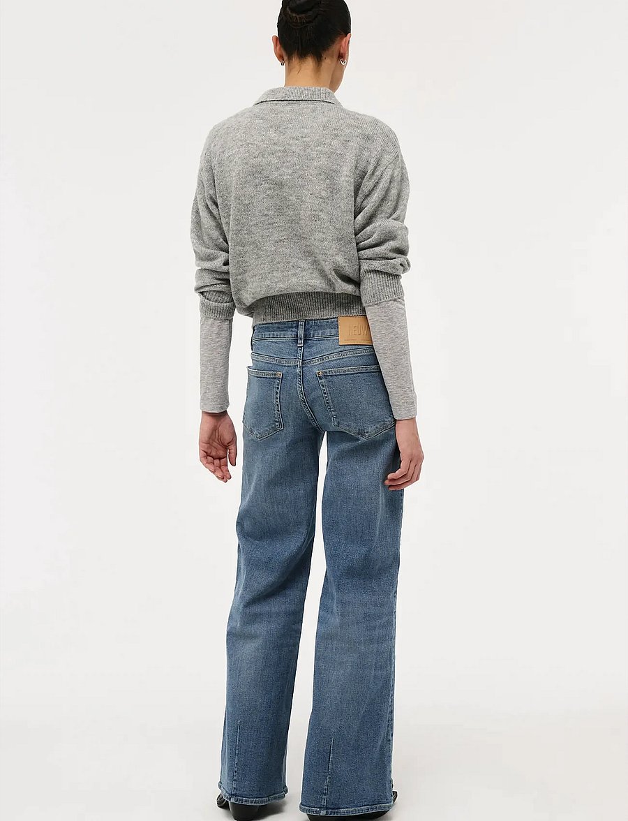 NEUW - EVA LOW VIEW MID VINTAGE INDIGO - schlaghosen - blue - 4