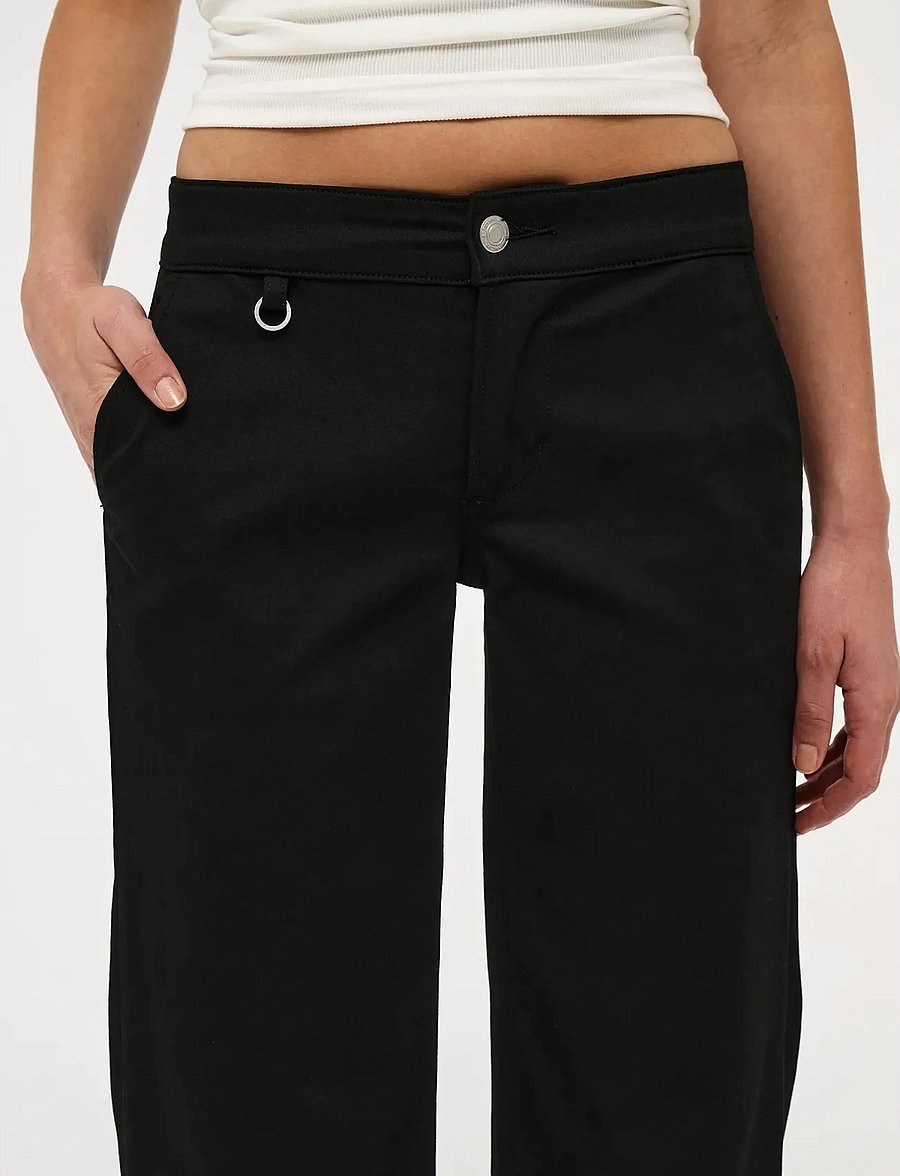 NEUW - EVA LOW SCUBA BLACKBLACK - raka byxor - black - 5