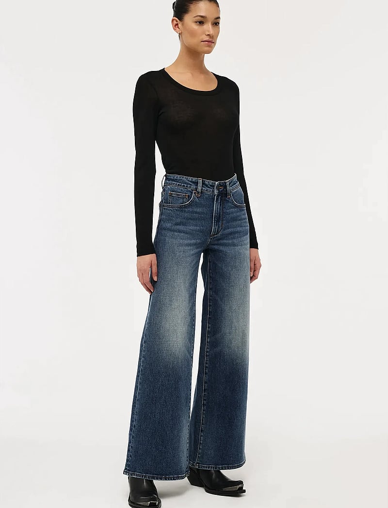 NEUW - EVA WIDE HEDIDARK VINTAGE INDIGO - vida jeans - blue - 3