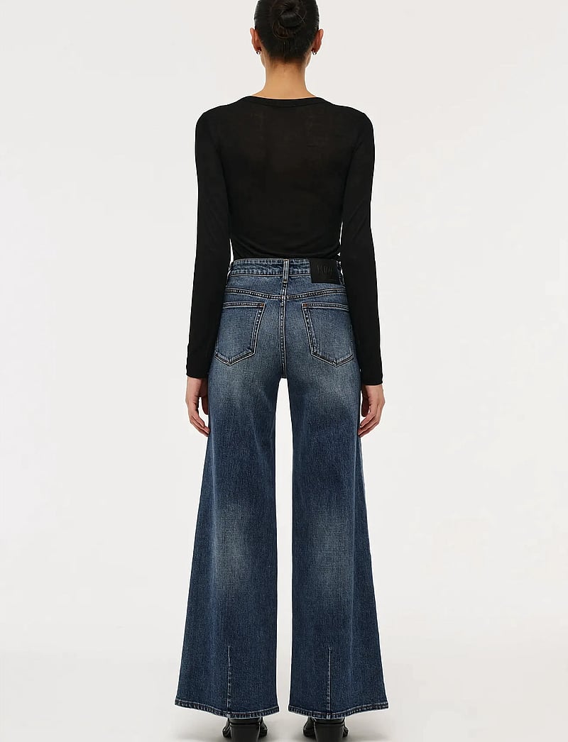 NEUW - EVA WIDE HEDIDARK VINTAGE INDIGO - vida jeans - blue - 4