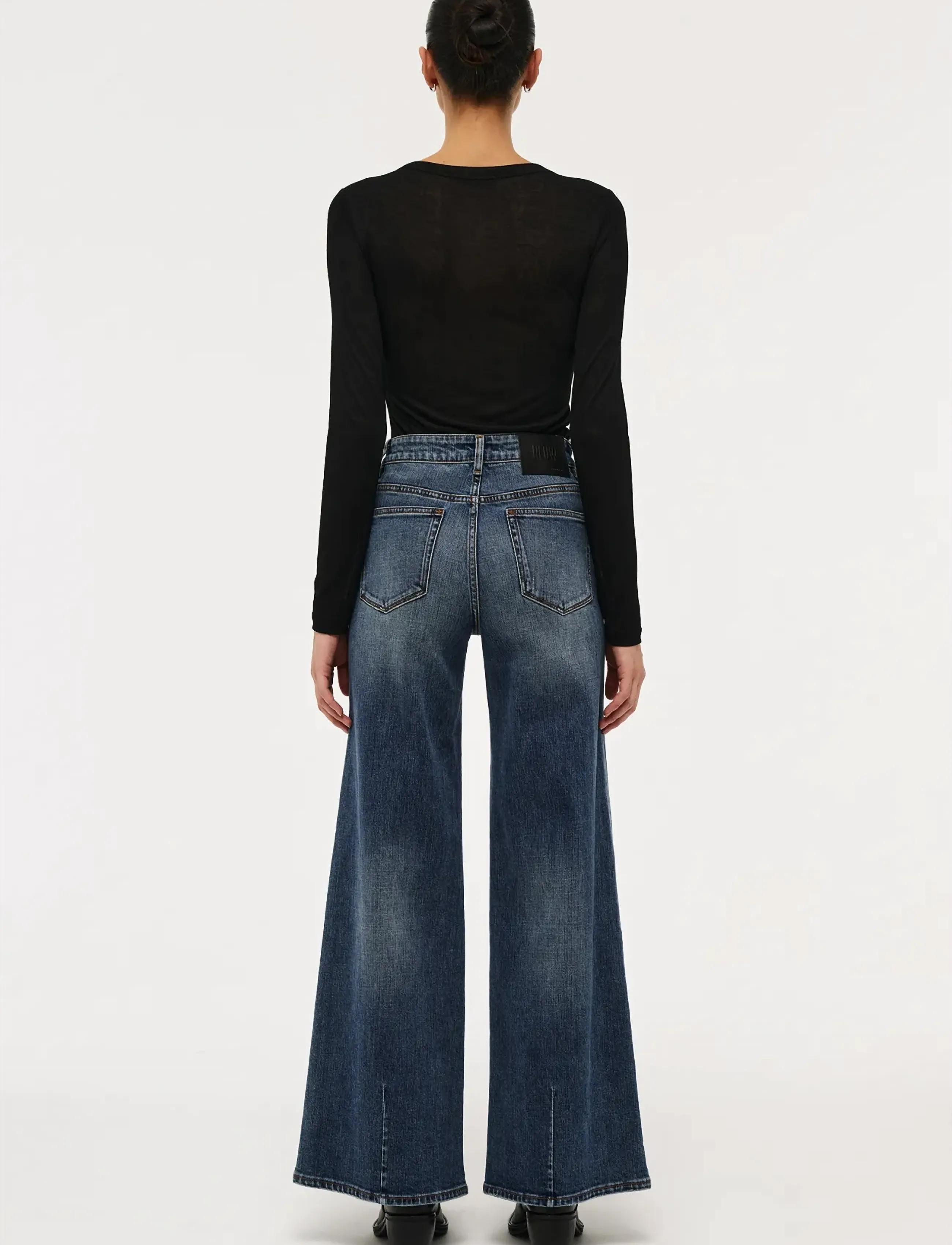 NEUW - EVA WIDE HEDIDARK VINTAGE INDIGO - laia säärega teksad - blue - 4