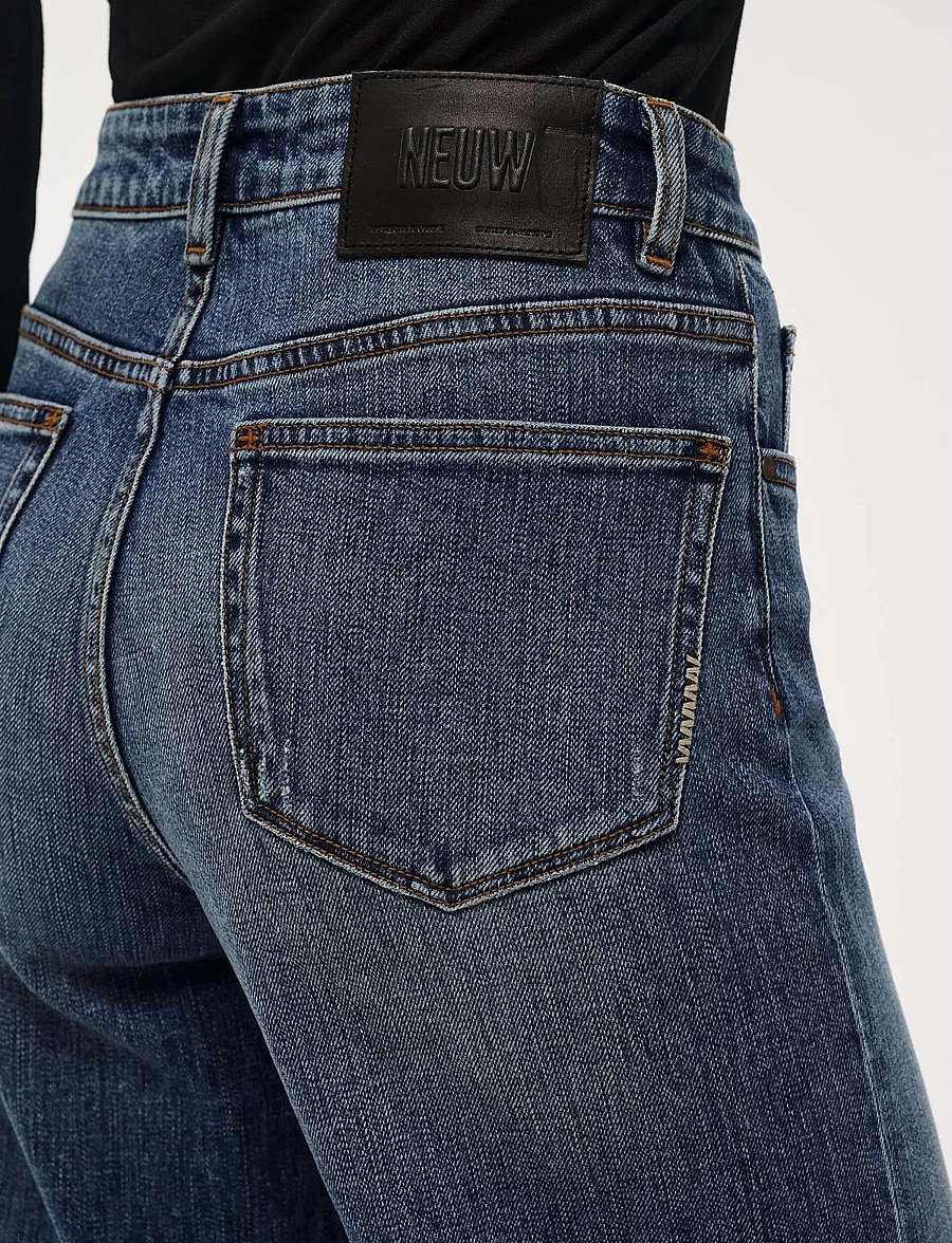 NEUW - EVA WIDE HEDIDARK VINTAGE INDIGO - hosen mit weitem bein - blue - 5