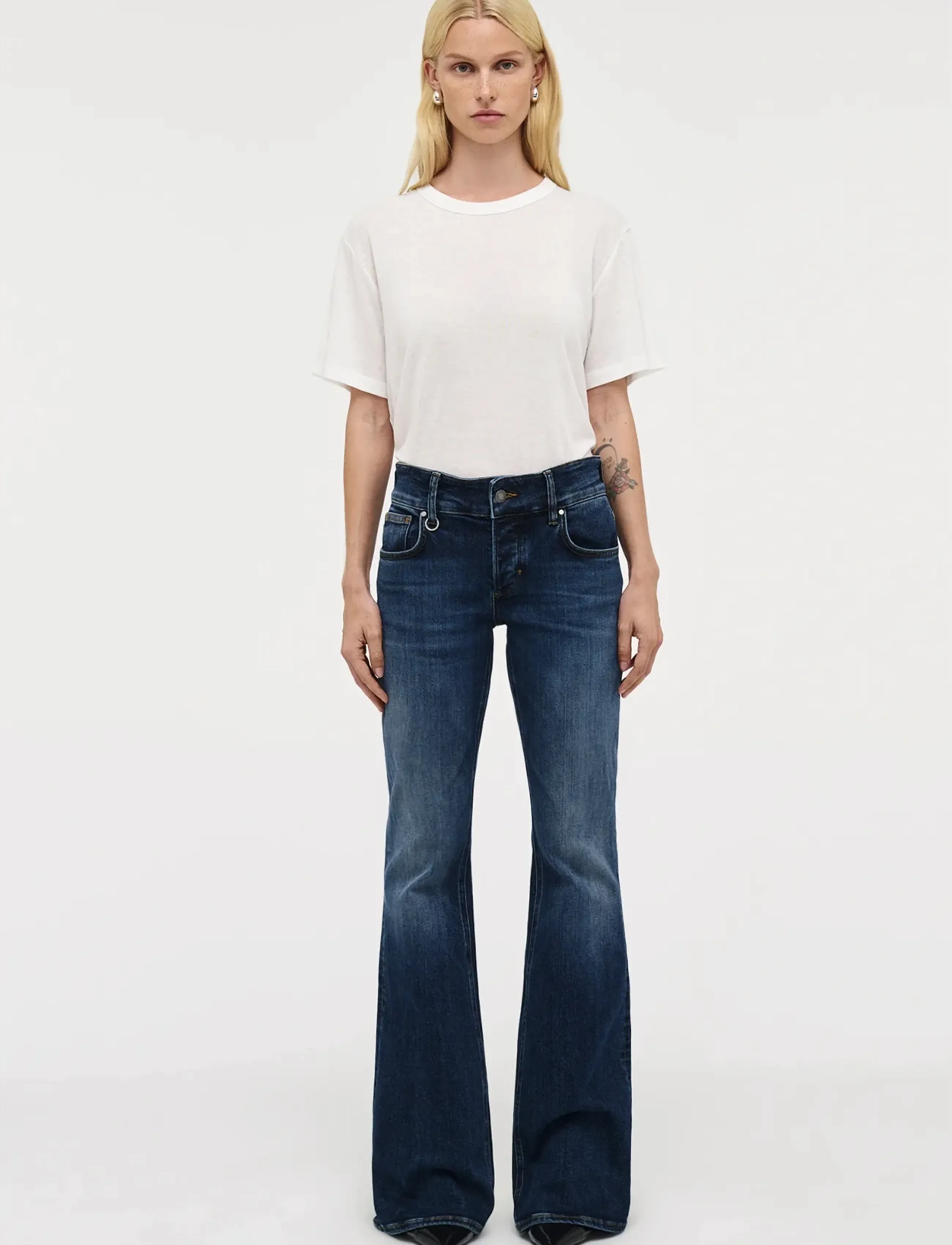 NEUW - HANNE BELL CELINEDARK VINTAGE INDIGO - schlaghosen - blue - 3
