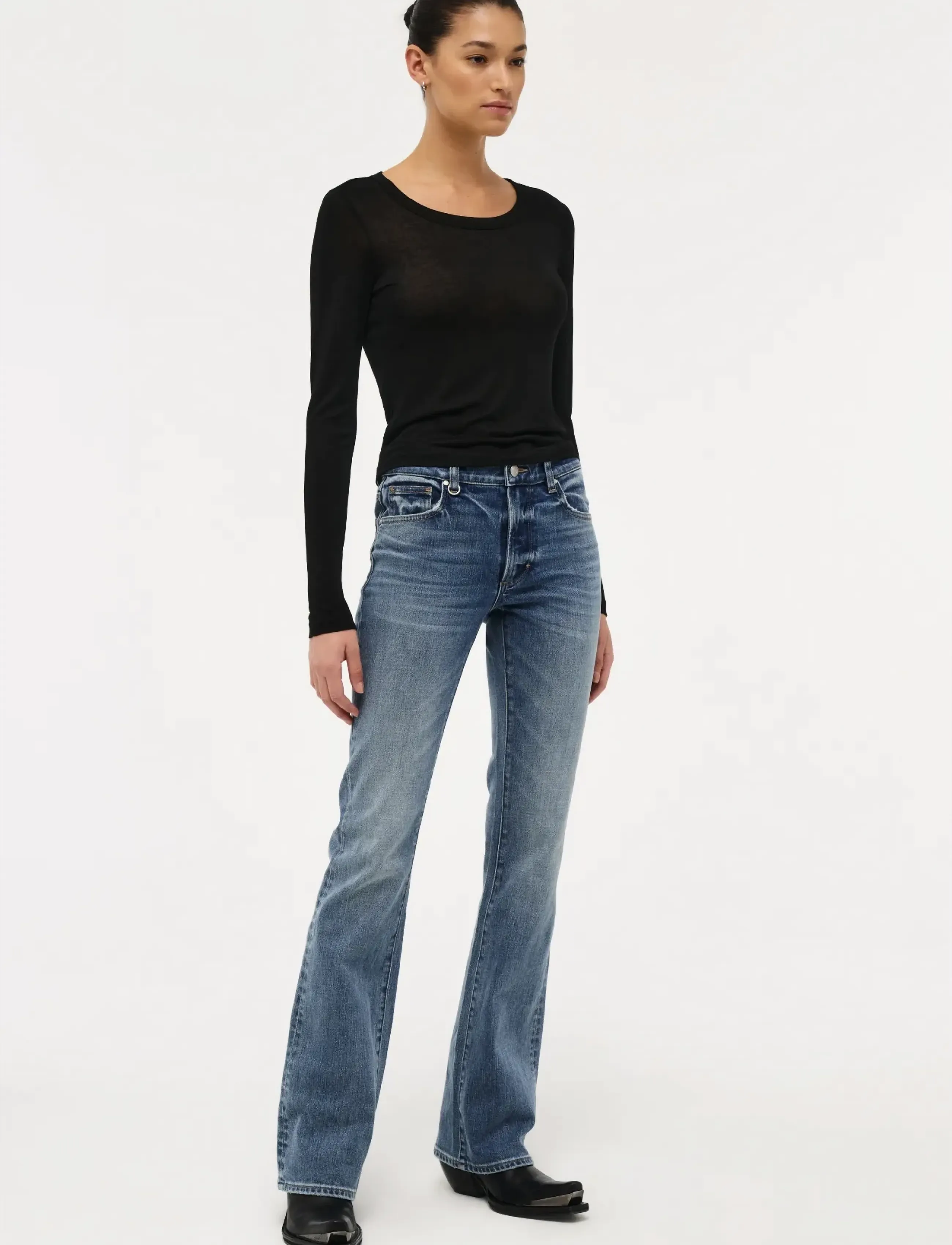 NEUW - KARA BOOT INCITEMID VINTAGE INDIGO - bootcut jeans - blue - 3