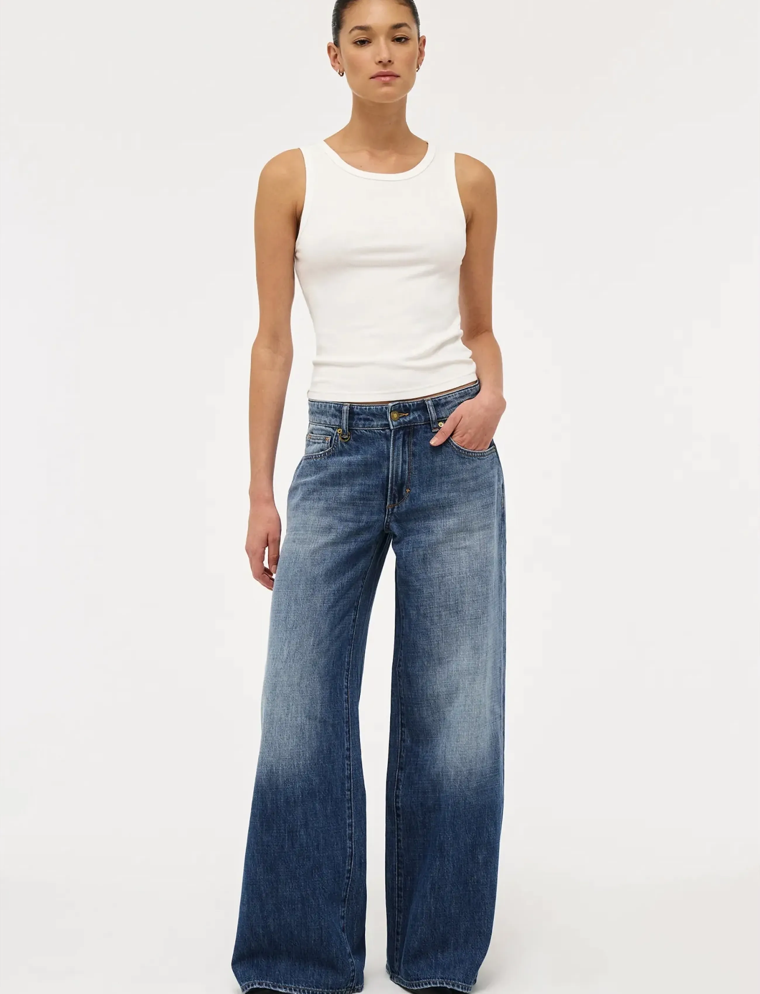 NEUW MILLA WIDE MARSEILLEMID VINTAGE INDIGO - Nyheter - BLUE / blue