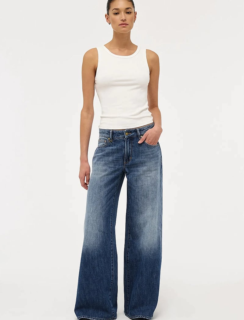 NEUW - MILLA WIDE MARSEILLEMID VINTAGE INDIGO - laia säärega teksad - blue - 0