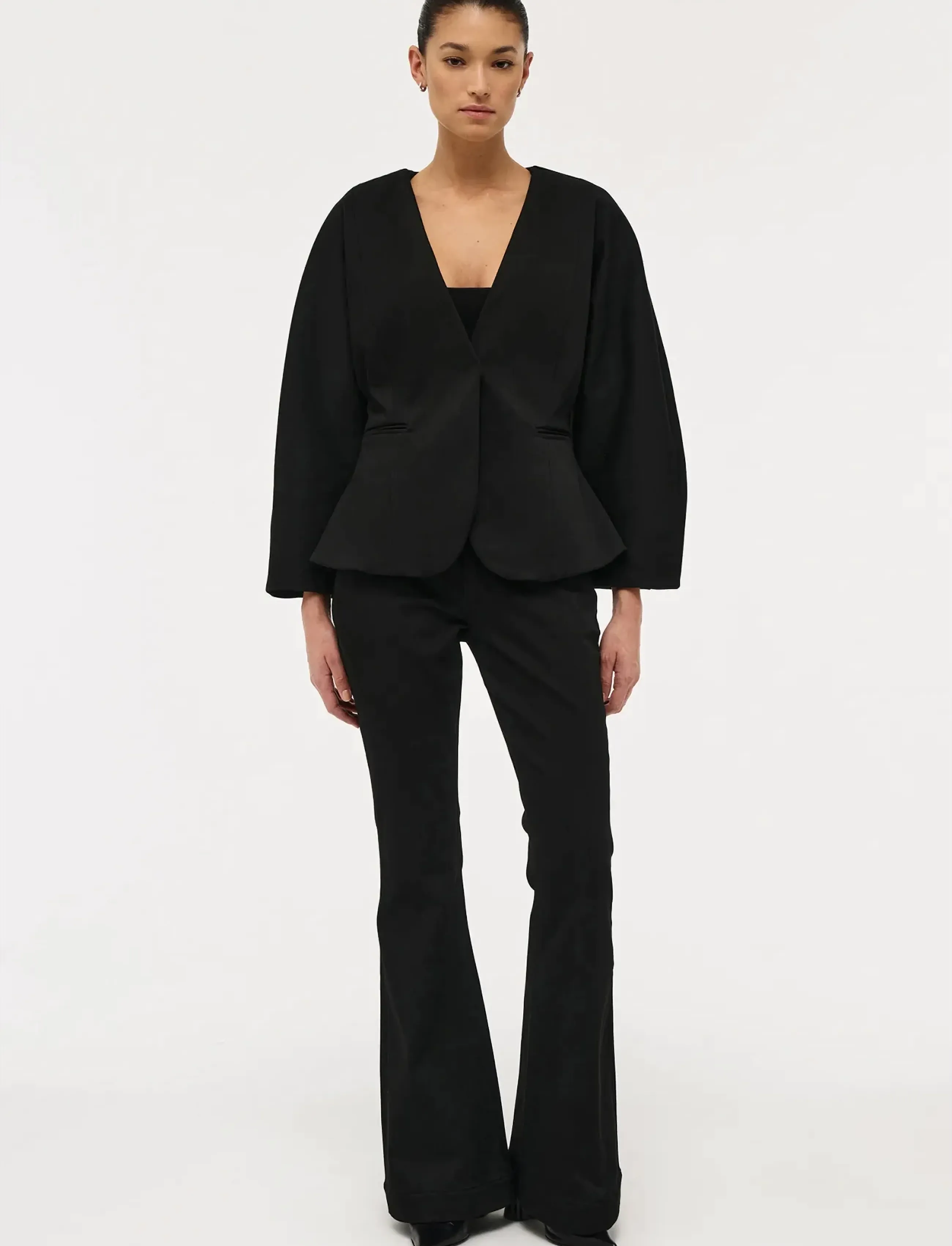 NEUW HANNE BELL SCUBA BLACKBLACK - Transitional Layering - BLACK / black