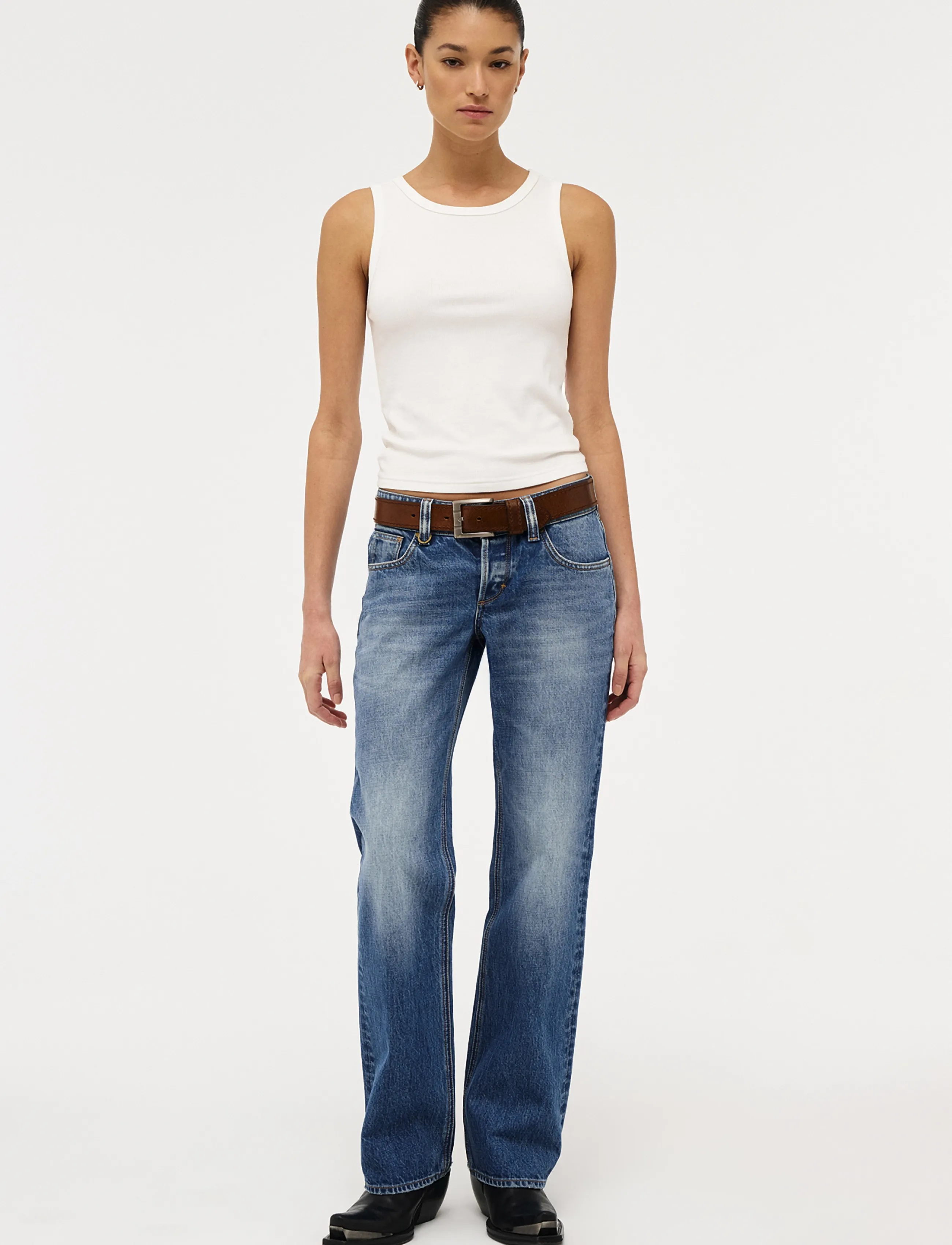NEUW SIENNA STRAIGHT MARSEILLEMID VINTAGE INDIGO - Jeans - BLUE / blue