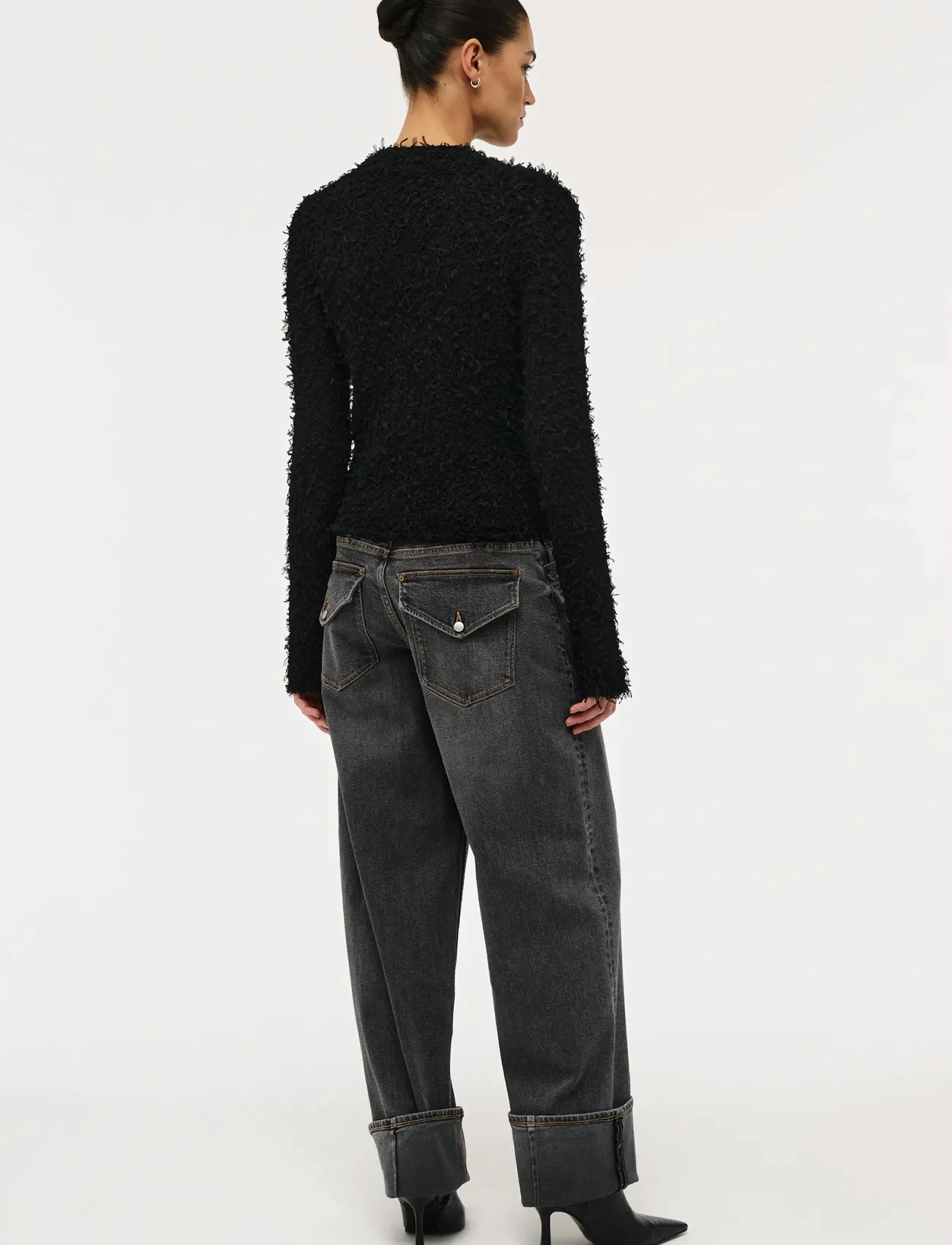 NEUW - NANCY BARREL NIGHT - barrel jeans - black - 4