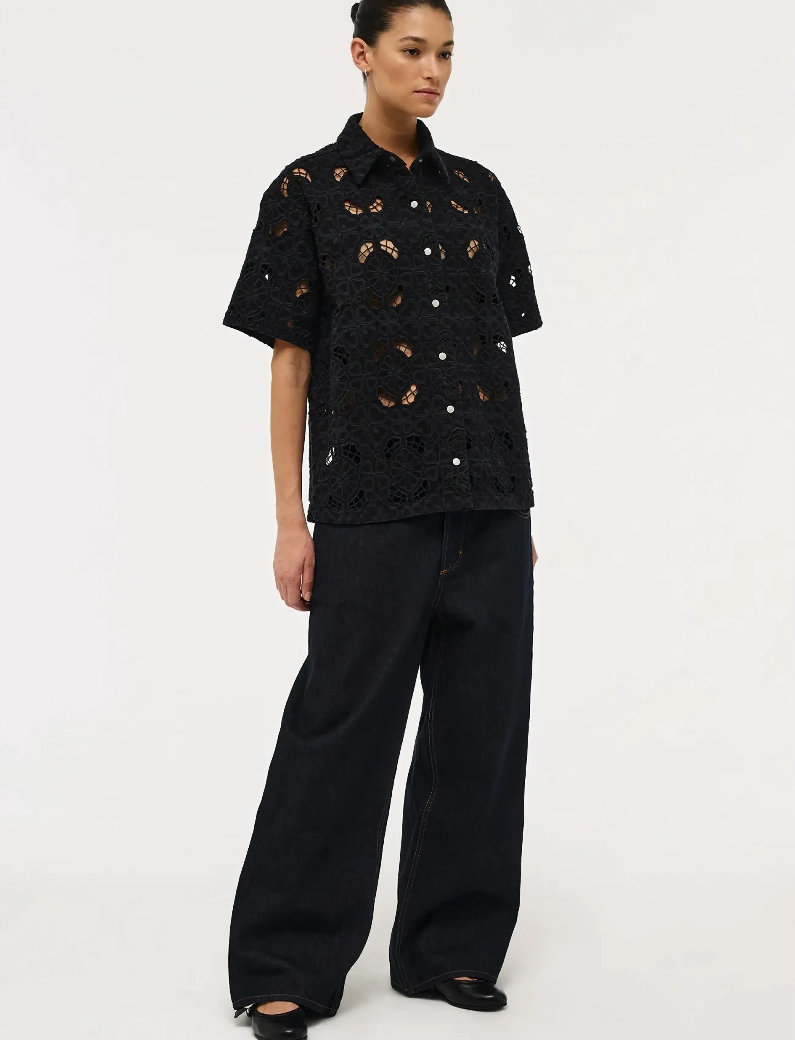 NEUW - YOKO BAGGY CRUDORINSE DENIM - brede jeans - blue - 3
