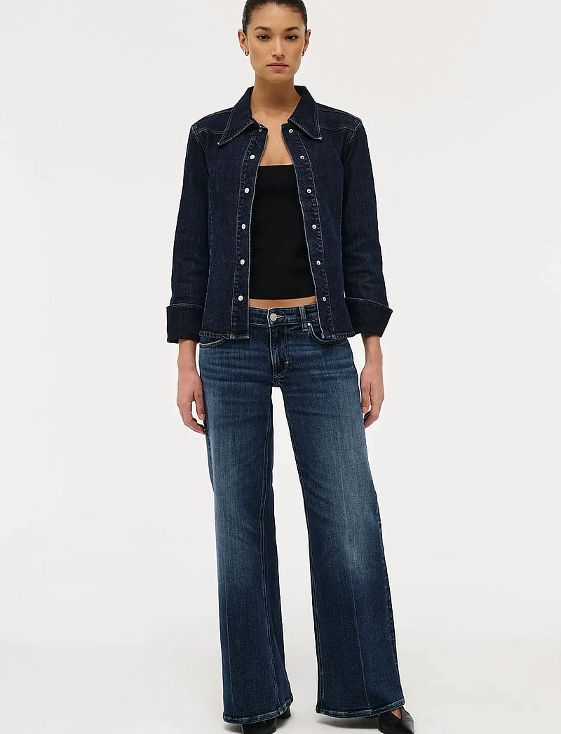 NEUW - EVA LOW MEMORIESMID VINTAGE INDIGO - brede jeans - blue - 0