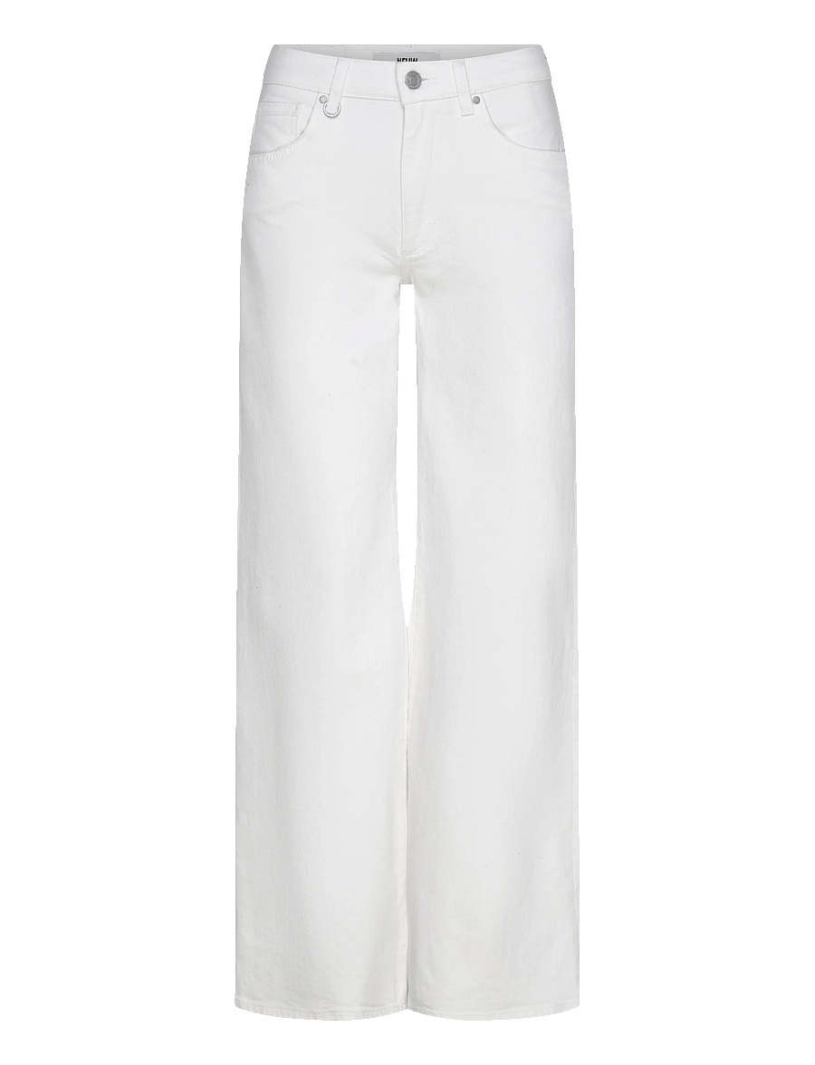 NEUW - EVA WIDE WHITEWHITE - hosen mit weitem bein - white - 1