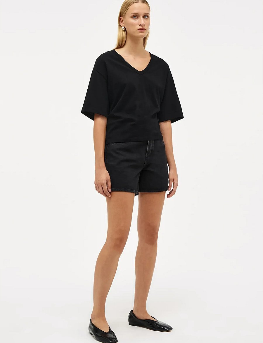 NEUW - BREE TEE BLACK - t-shirts - black - 4