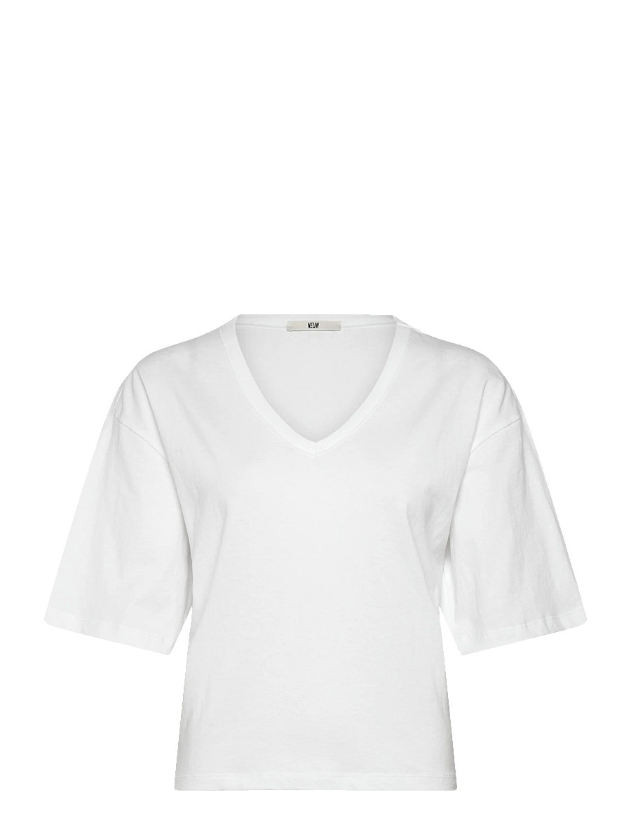NEUW - BREE TEE BLACK - t-shirts - white - 1