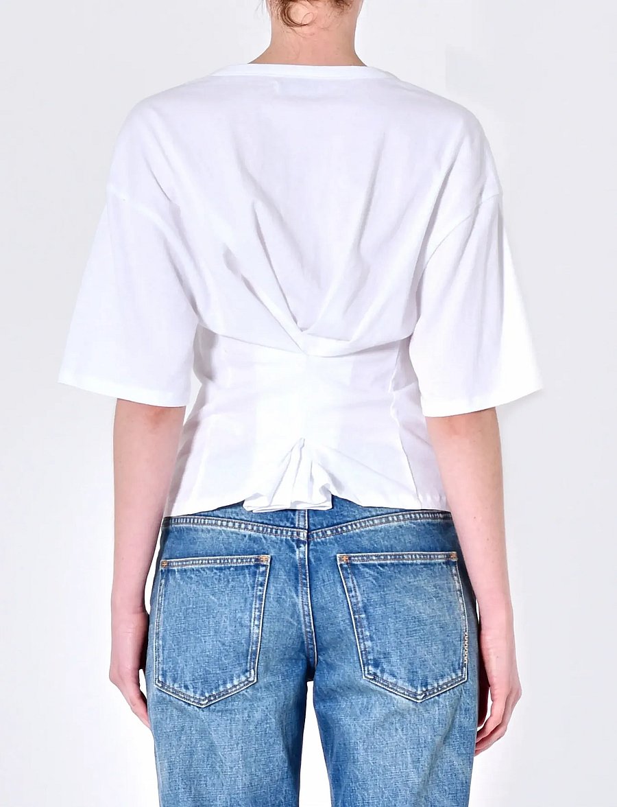 NEUW - BREE TEE BLACK - t-shirts - white - 4