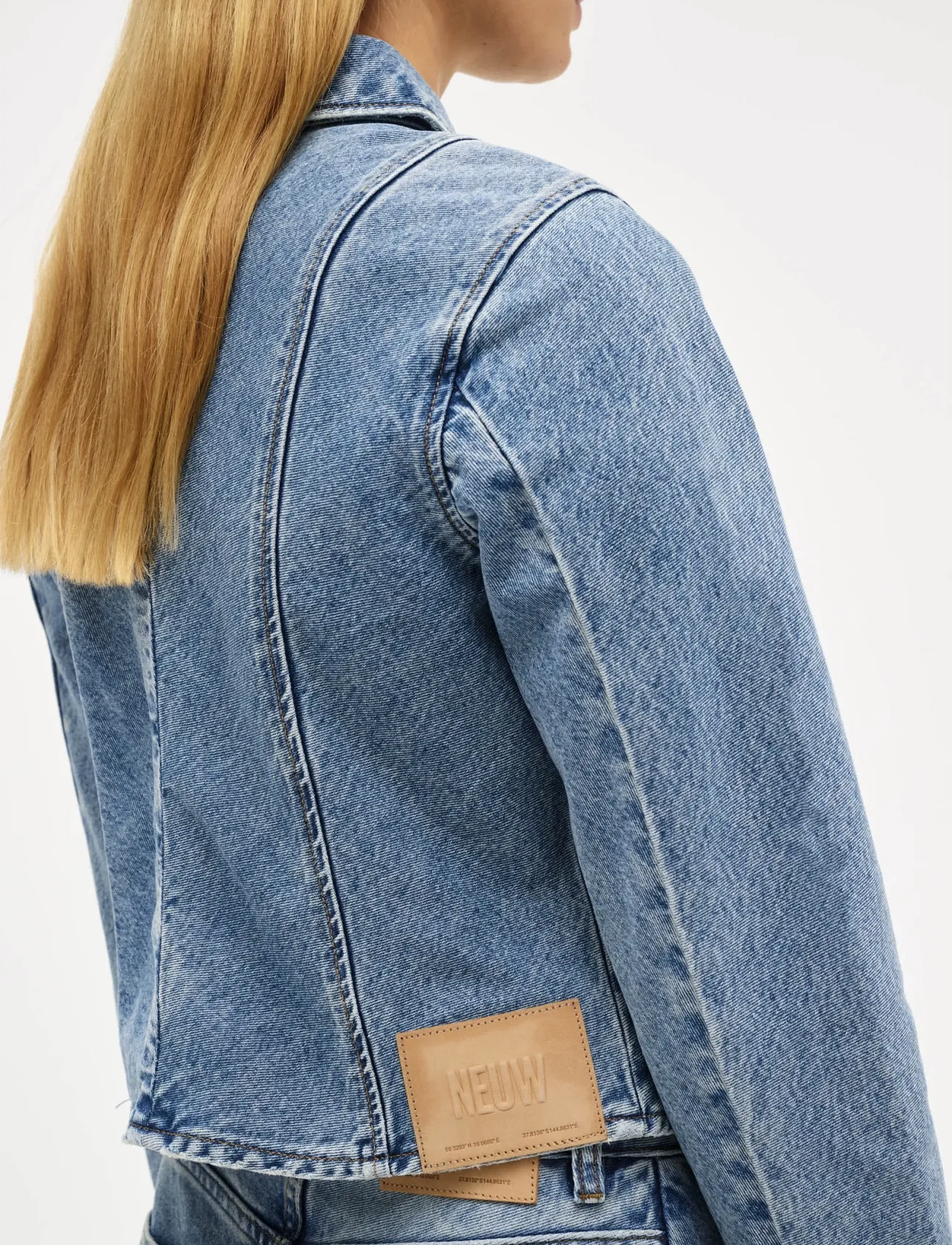 NEUW - BIAS CUT DENIM JACKETLIGHT VINTAGE INDIGO - blue - 3