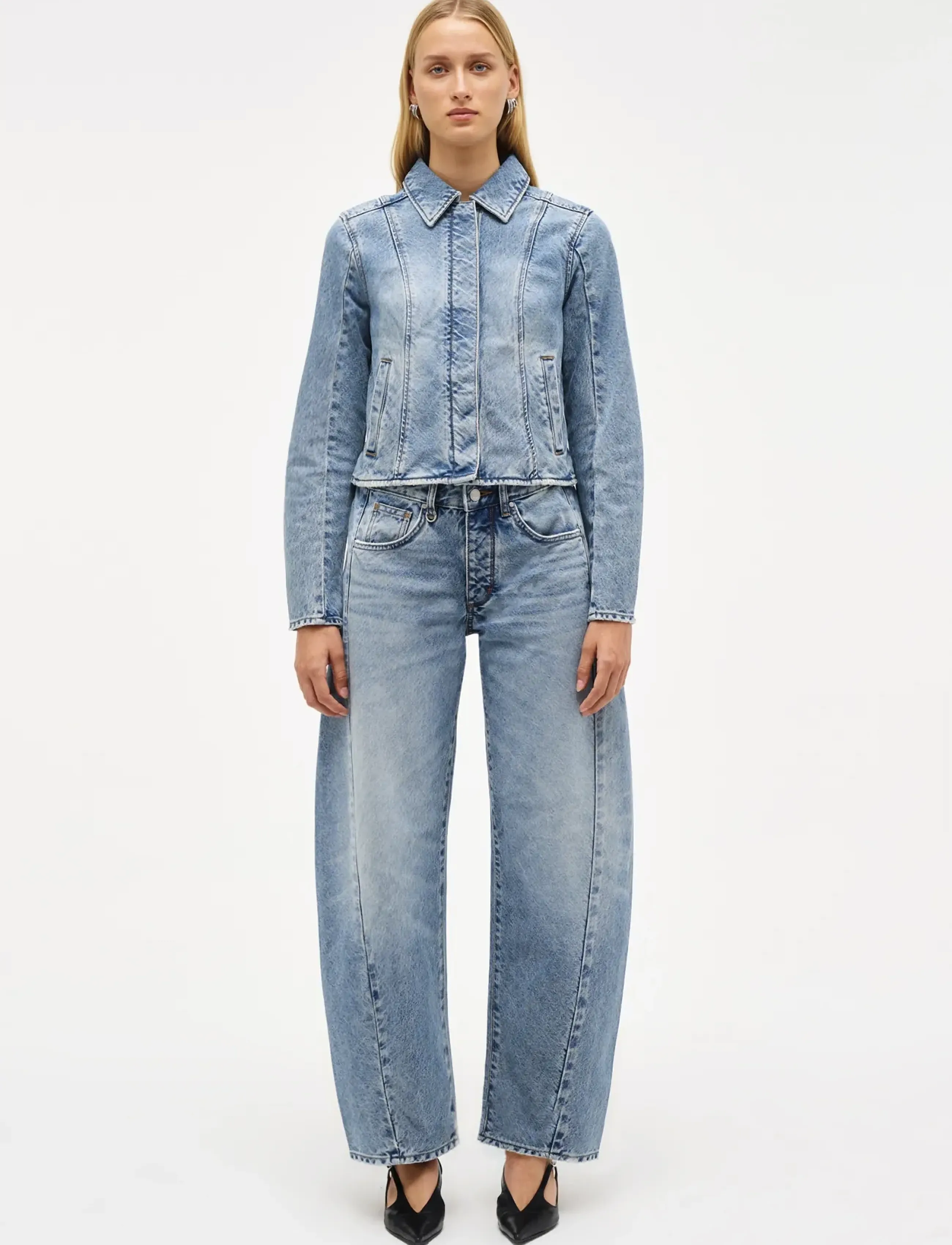 NEUW - BIAS CUT DENIM JACKETLIGHT VINTAGE INDIGO - blue - 5