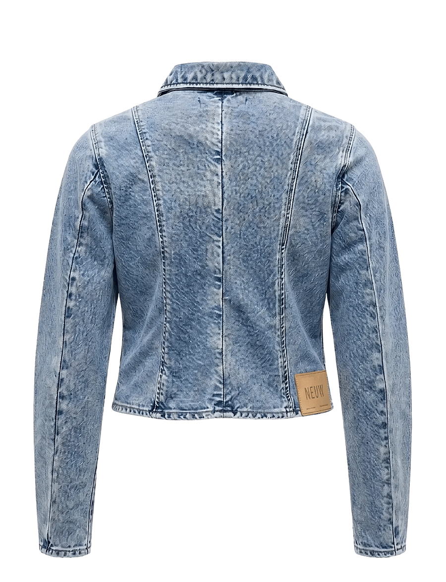 NEUW - BIAS CUT DENIM JACKETLIGHT VINTAGE INDIGO - blue - 2