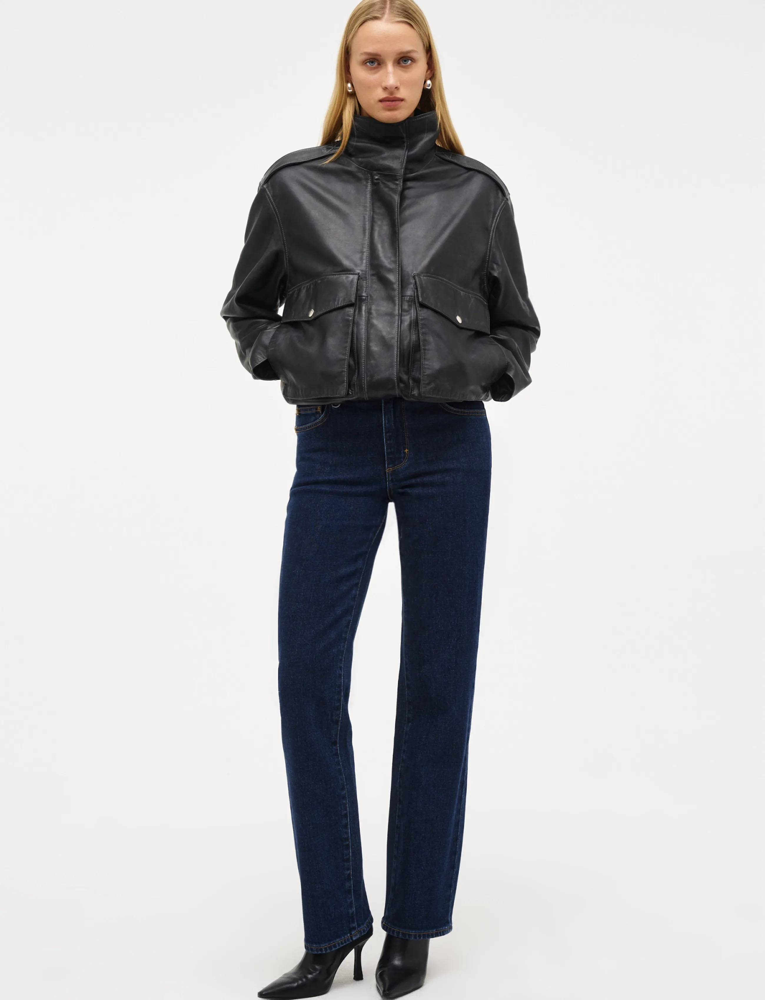 NEUW SCENE LEATHER JACKETBLACK - Kleidung - BLACK / black