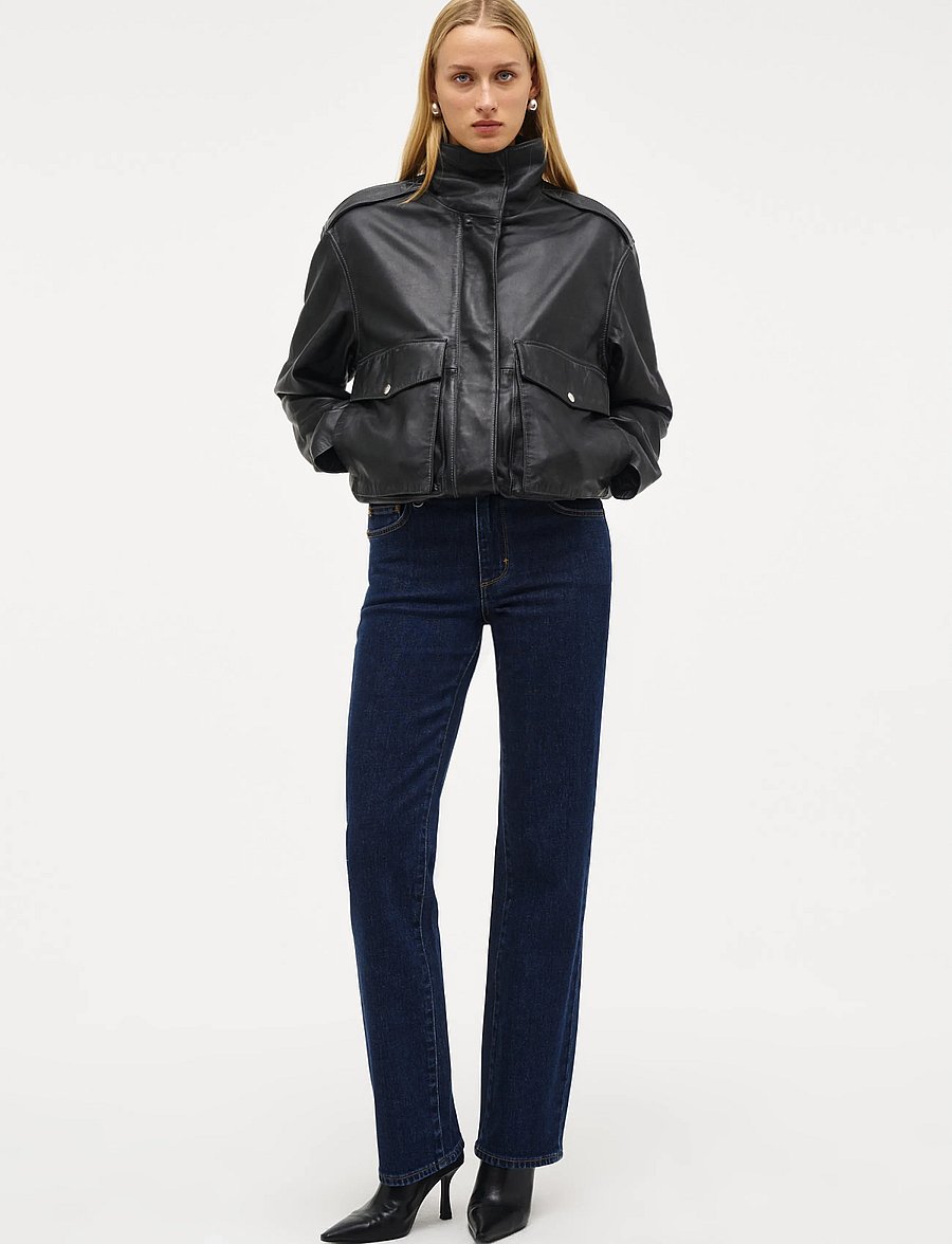 NEUW - SCENE LEATHER JACKETBLACK - lederjacken - black - 0