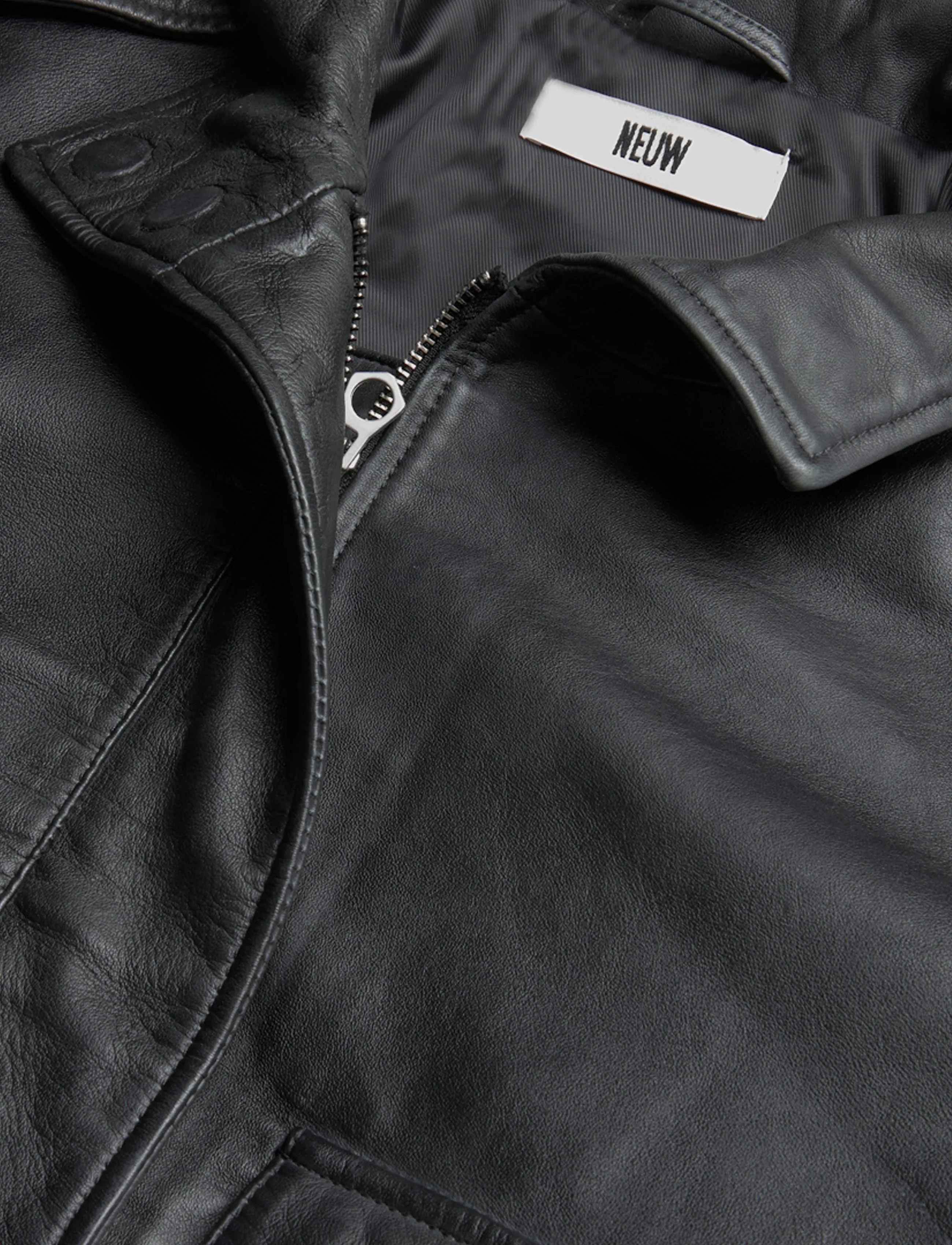 NEUW - SCENE LEATHER JACKETBLACK - lederjacken - black - 5