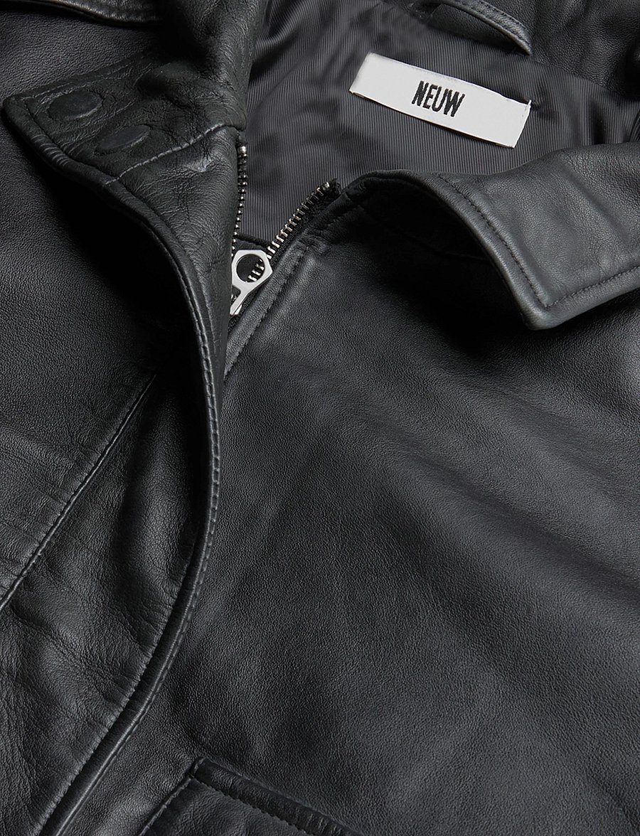 NEUW - SCENE LEATHER JACKETBLACK - lederjacken - black - 5