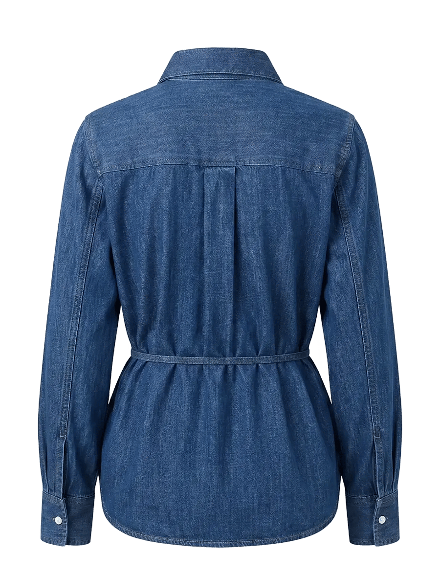 NEUW - FRANCINE SHIRTMID VINTAGE INDIGO - denimskjorter - blue - 2