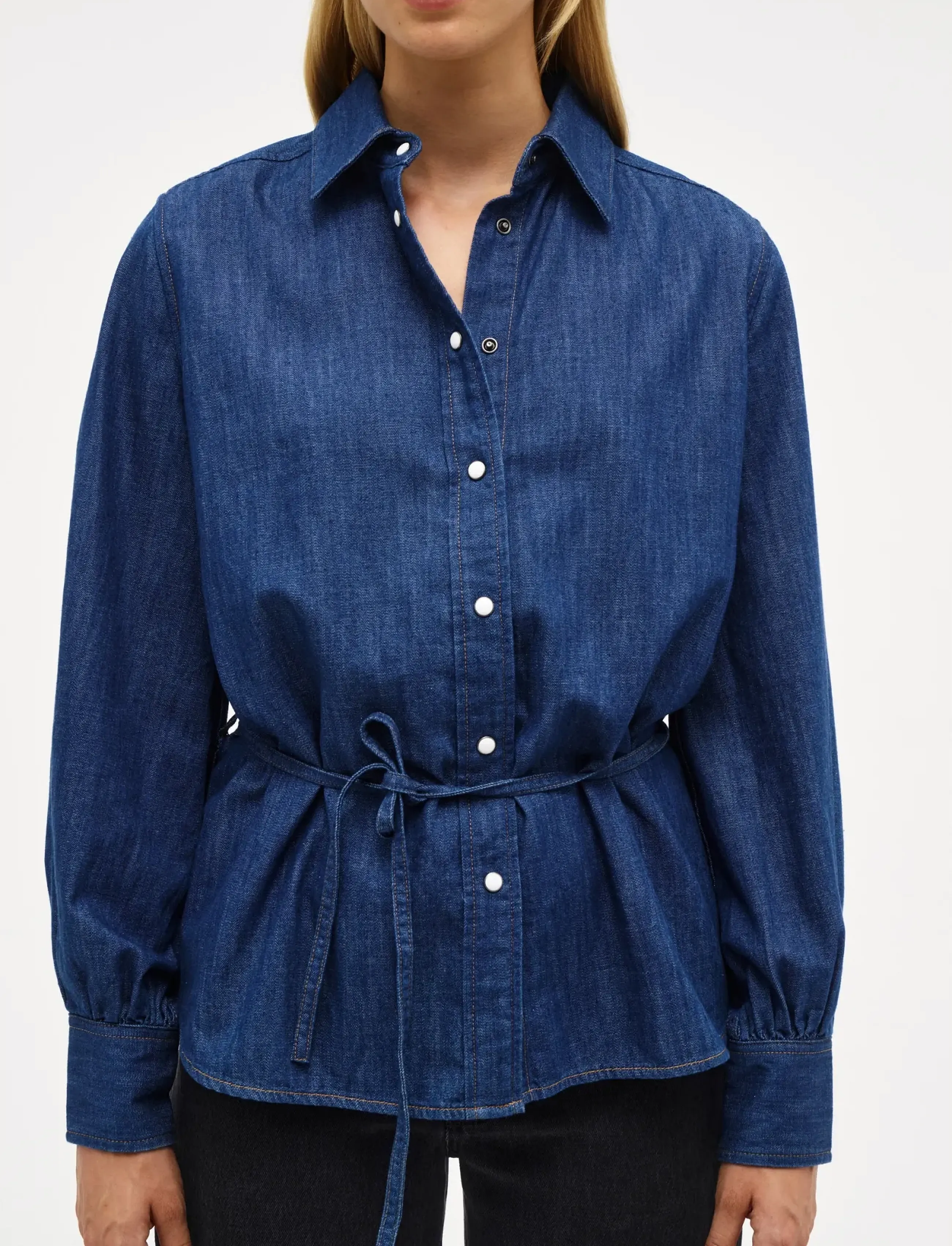 NEUW FRANCINE SHIRTMID VINTAGE INDIGO - Blusar & Skjortor - BLUE / blue