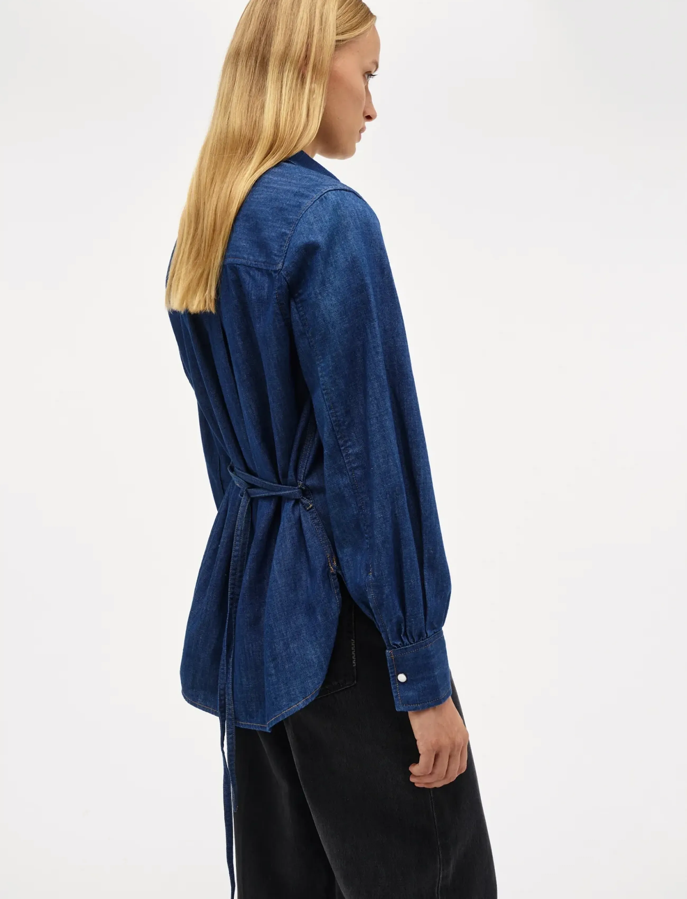 NEUW - FRANCINE SHIRTMID VINTAGE INDIGO - denimskjorter - blue - 3