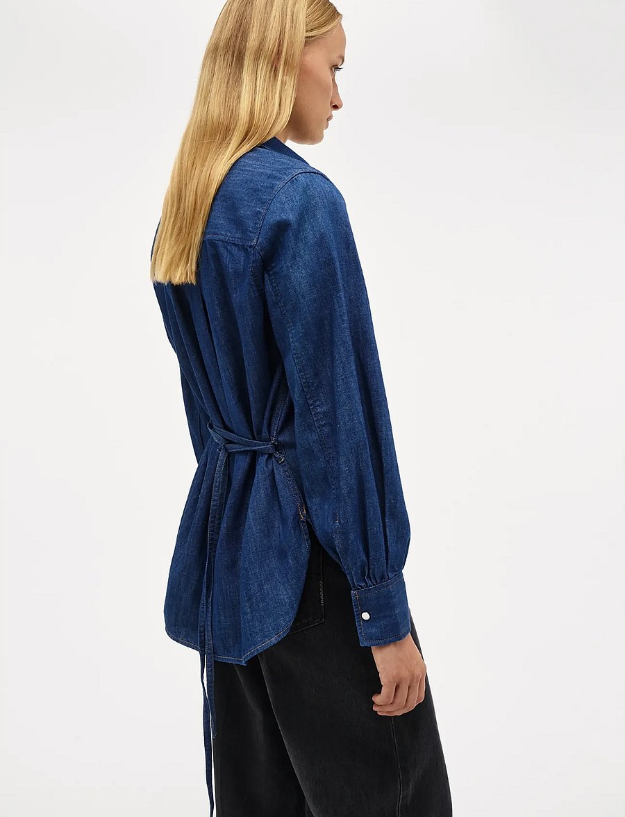 NEUW - FRANCINE SHIRTMID VINTAGE INDIGO - denimskjorter - blue - 3