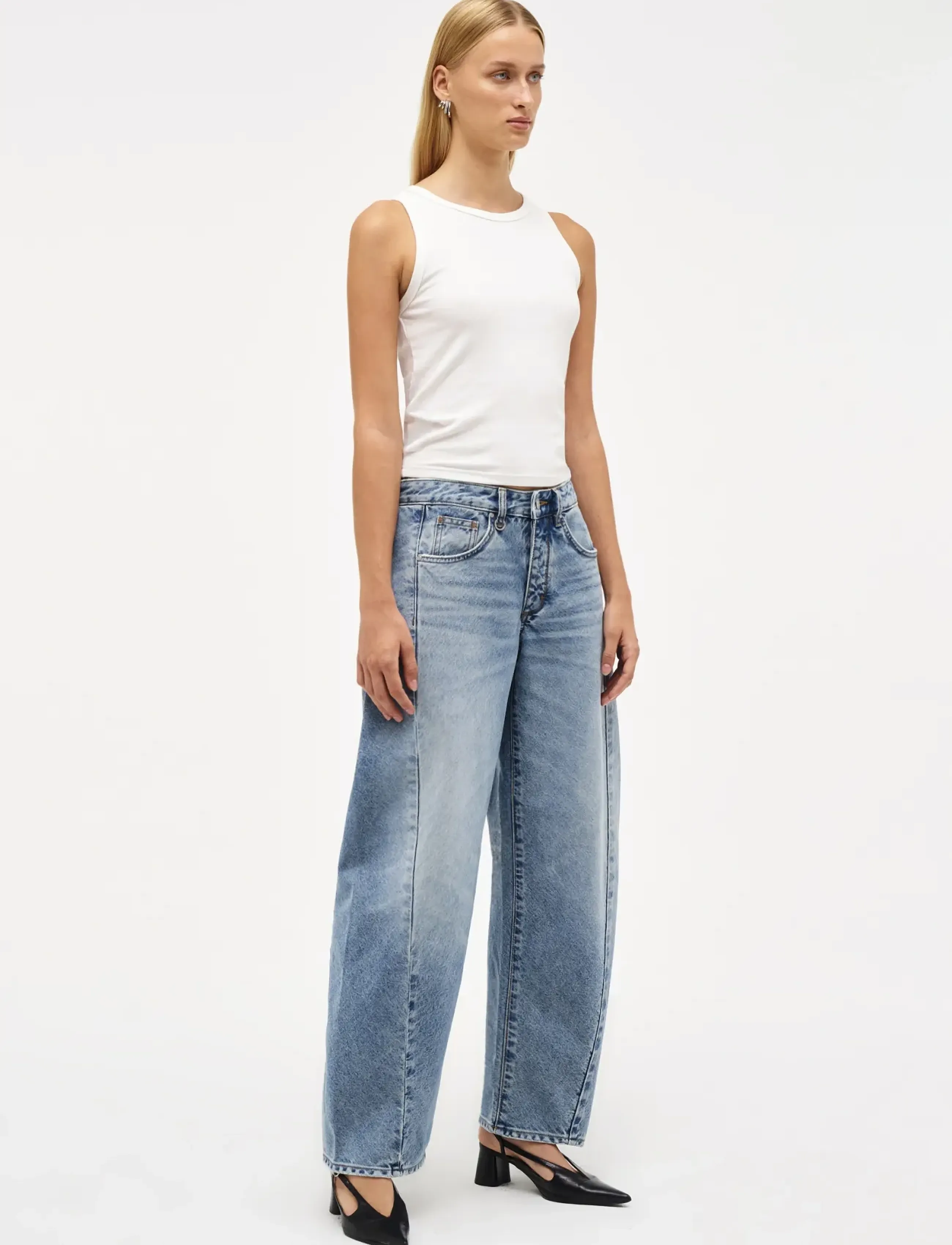 NEUW - NANCY BARREL BIASLIGHT VINTAGE INDIGO - barrel jeans - blue - 3