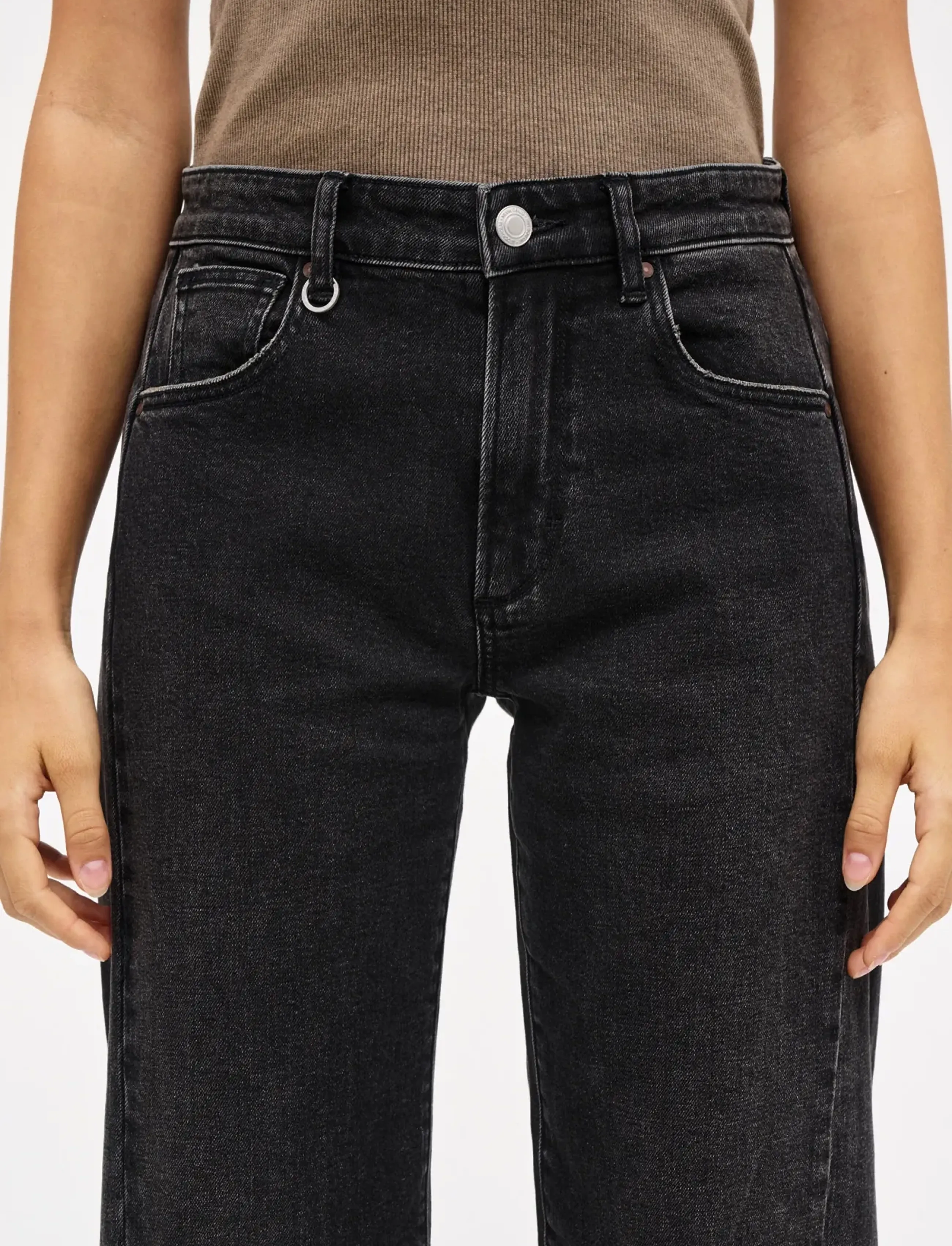 NEUW - AMBER BARREL WANTED WASHED BLACK - black - 3