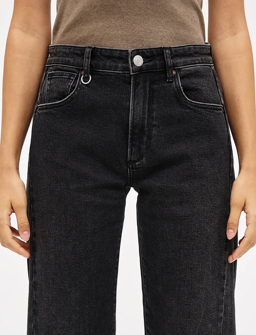 NEUW - AMBER BARREL WANTED WASHED BLACK - barrel jeans - black - 3