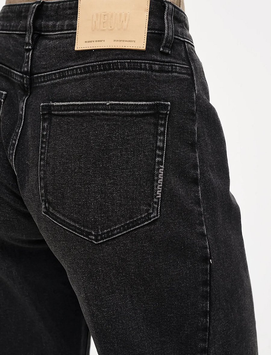 NEUW - AMBER BARREL WANTED WASHED BLACK - barrel jeans - black - 4