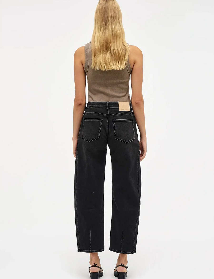 NEUW - AMBER BARREL WANTED WASHED BLACK - barrel jeans - black - 5