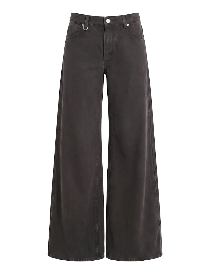 NEUW - MILLA WIDE BLACKOUTWASHED BLACK - brede jeans - black - 1