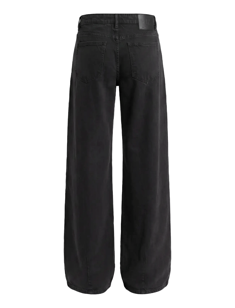 NEUW - MILLA WIDE BLACKOUTWASHED BLACK - laia säärega teksad - black - 2