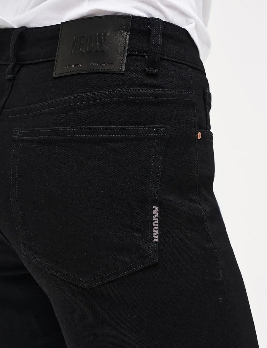 NEUW - EVA WIDE SOMBRESHARP BLACK - vida jeans - black - 5
