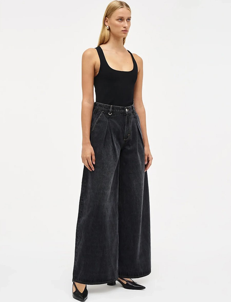 NEUW - MIMI SUPER BARREL COSMOSWASHED BLACK - barrel jeans - black - 0