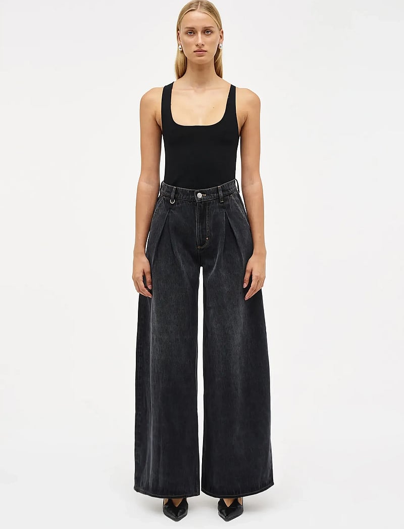 NEUW - MIMI SUPER BARREL COSMOSWASHED BLACK - barrel jeans - black - 3