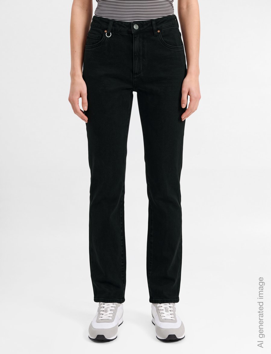 NEUW - FREJA STRAIGHT SEOUL BLACK STONE - gerade jeans - black - 3