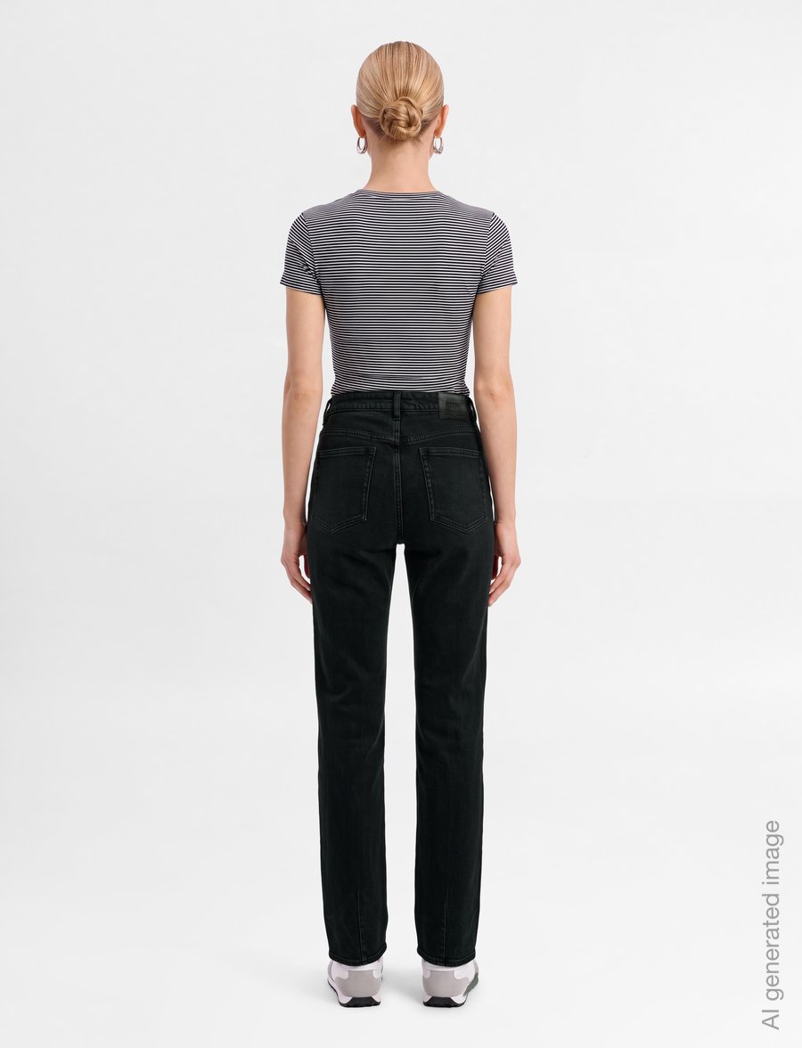 NEUW - FREJA STRAIGHT SEOUL BLACK STONE - gerade jeans - black - 4