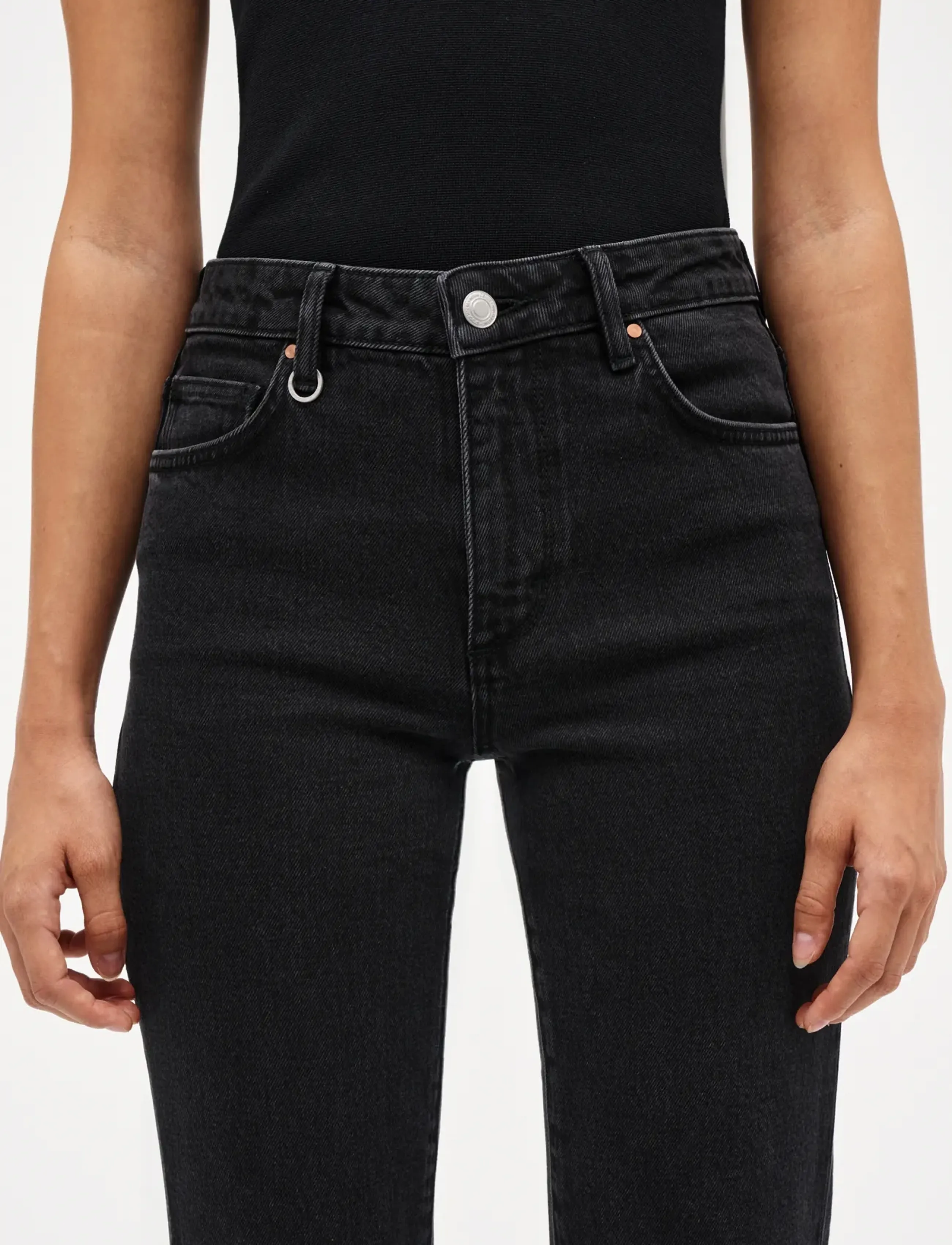 NEUW - FREJA STRAIGHT SEOUL BLACK STONE - straight jeans - black - 5