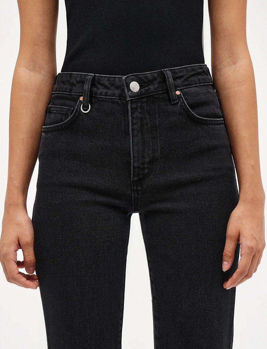 NEUW - FREJA STRAIGHT SEOUL BLACK STONE - straight jeans - black - 5
