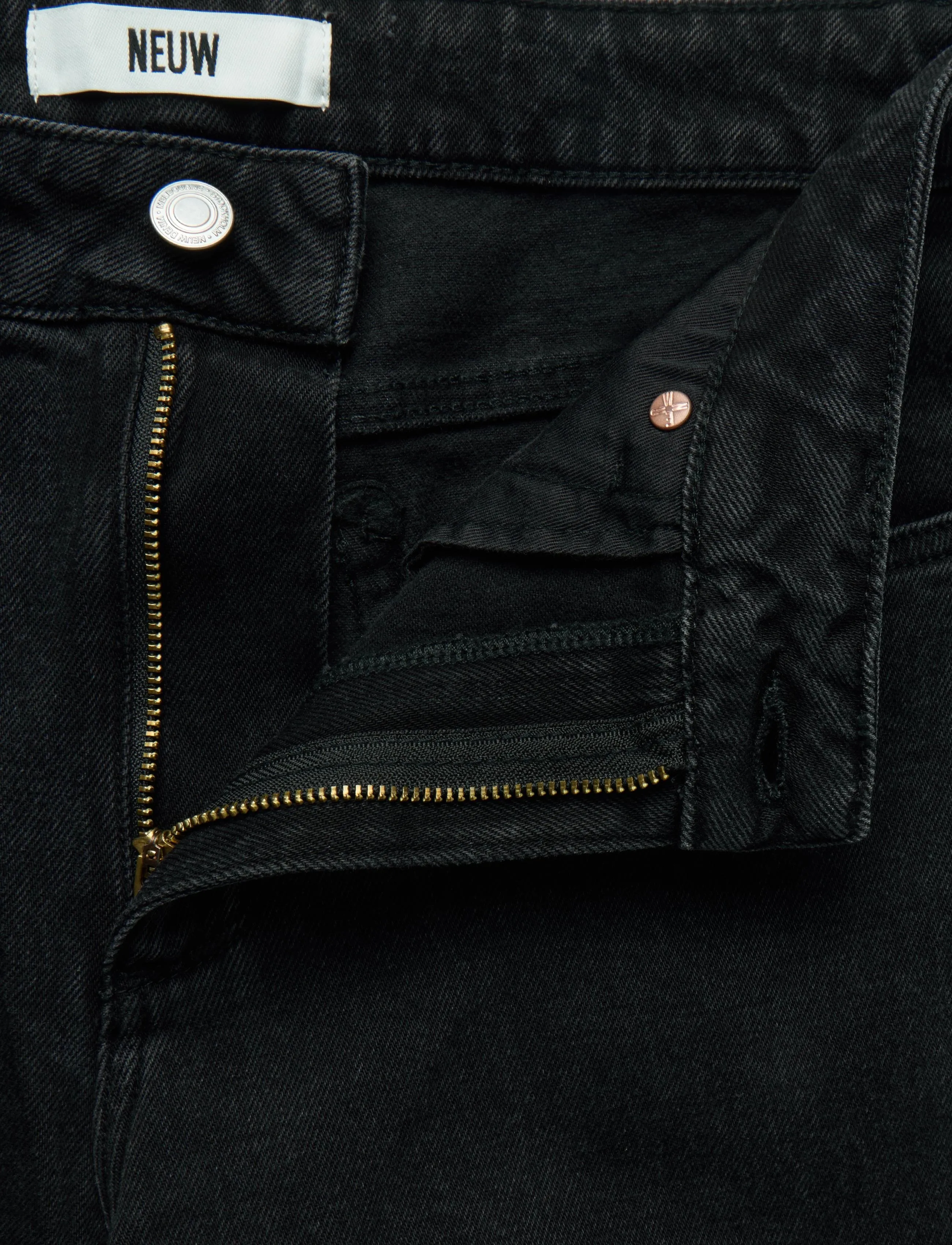 NEUW - FREJA STRAIGHT SEOUL BLACK STONE - straight jeans - black - 3