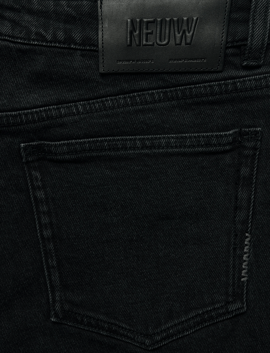 NEUW - FREJA STRAIGHT SEOUL BLACK STONE - straight jeans - black - 4