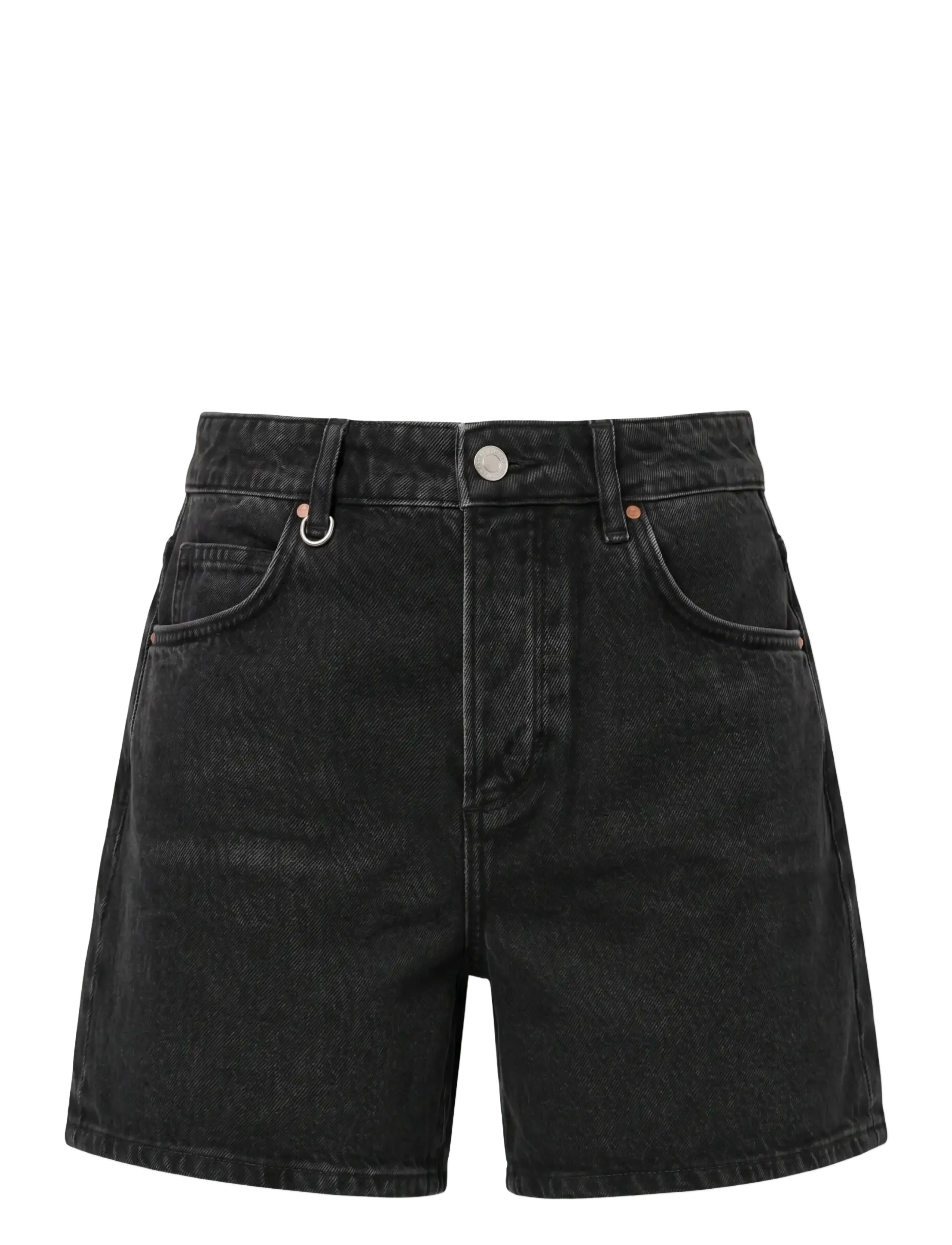 NEUW EVA SHORT FRENCH BLACKWASHED BLACK - Vaatteet - BLACK / black