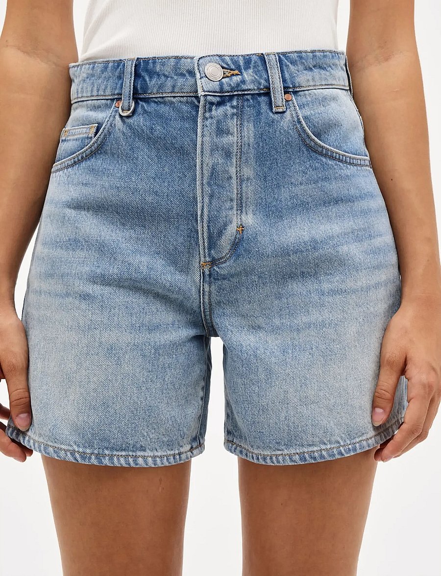 NEUW - EVA SHORT ENVISAGEMID VINTAGE INDIGO - jeansshorts - blue - 4