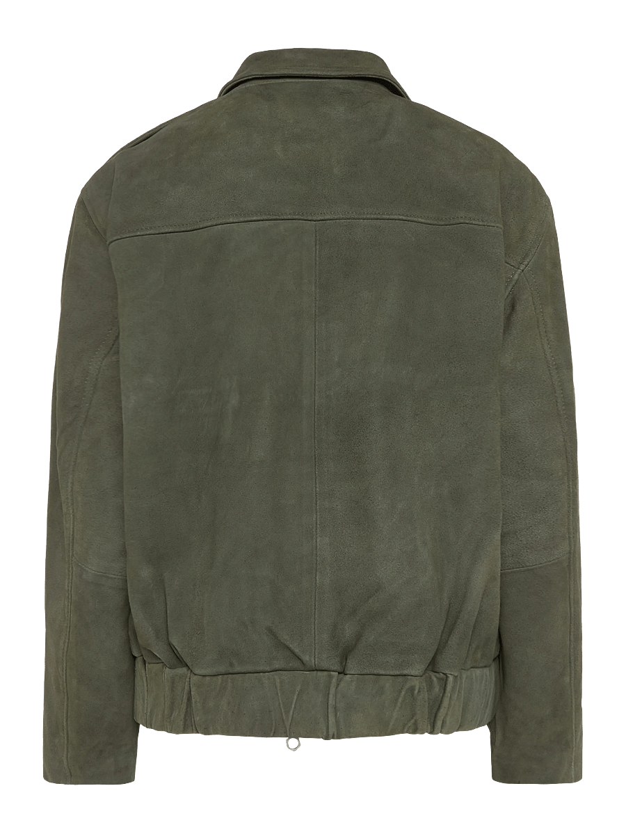 NEUW - SCENE SUEDE JACKETOLIVE - utility-jakid - green - 2