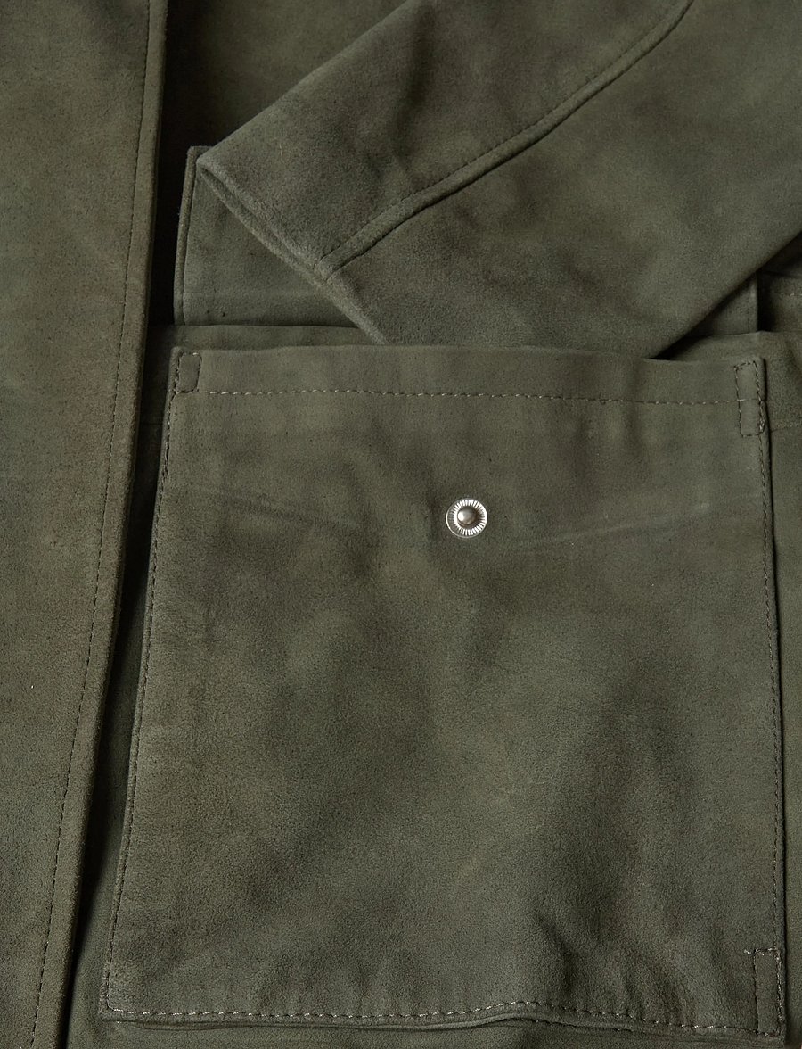 NEUW - SCENE SUEDE JACKETOLIVE - utility-jakid - green - 5